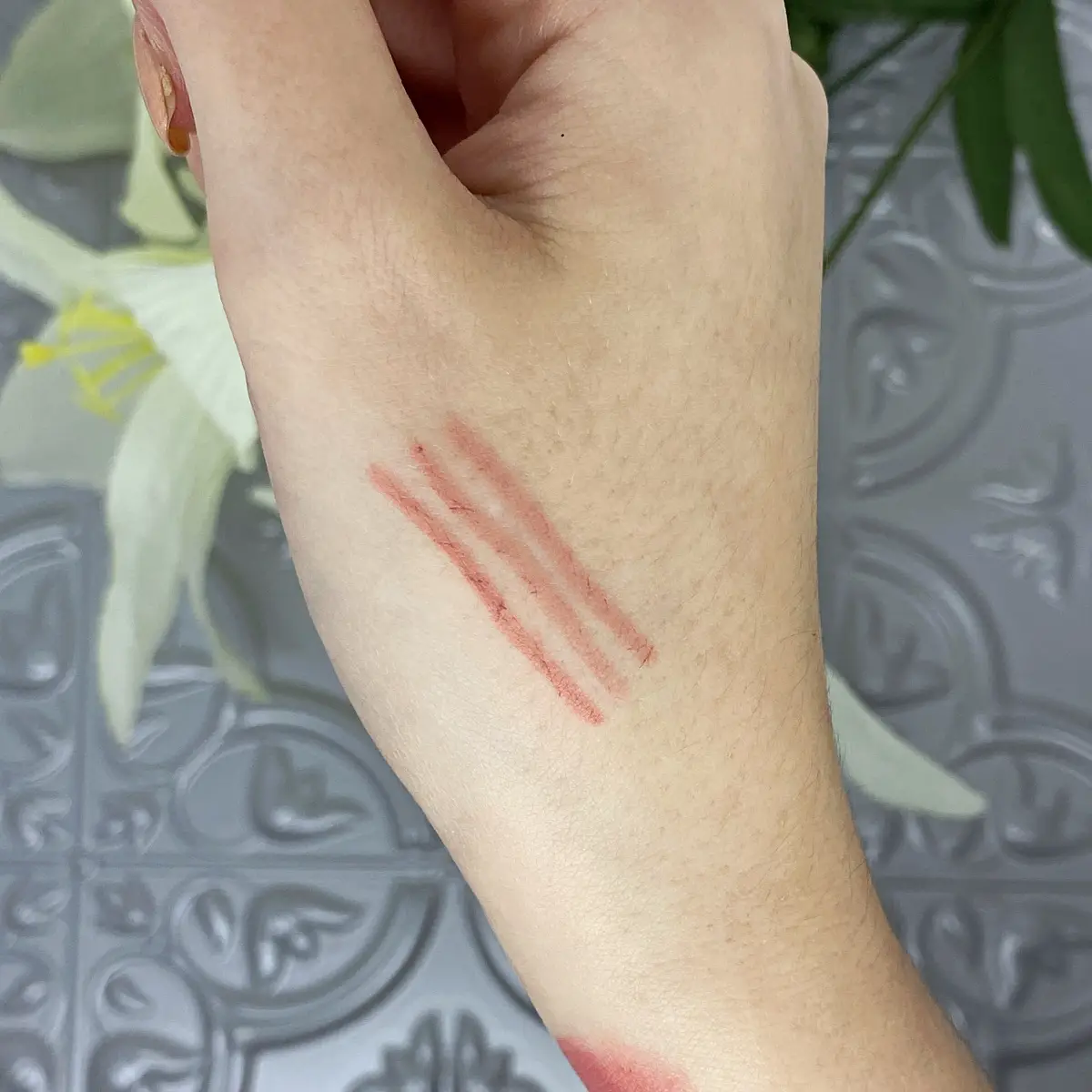 believe beauty Long Lasting Lip Liner in Barely There swatch