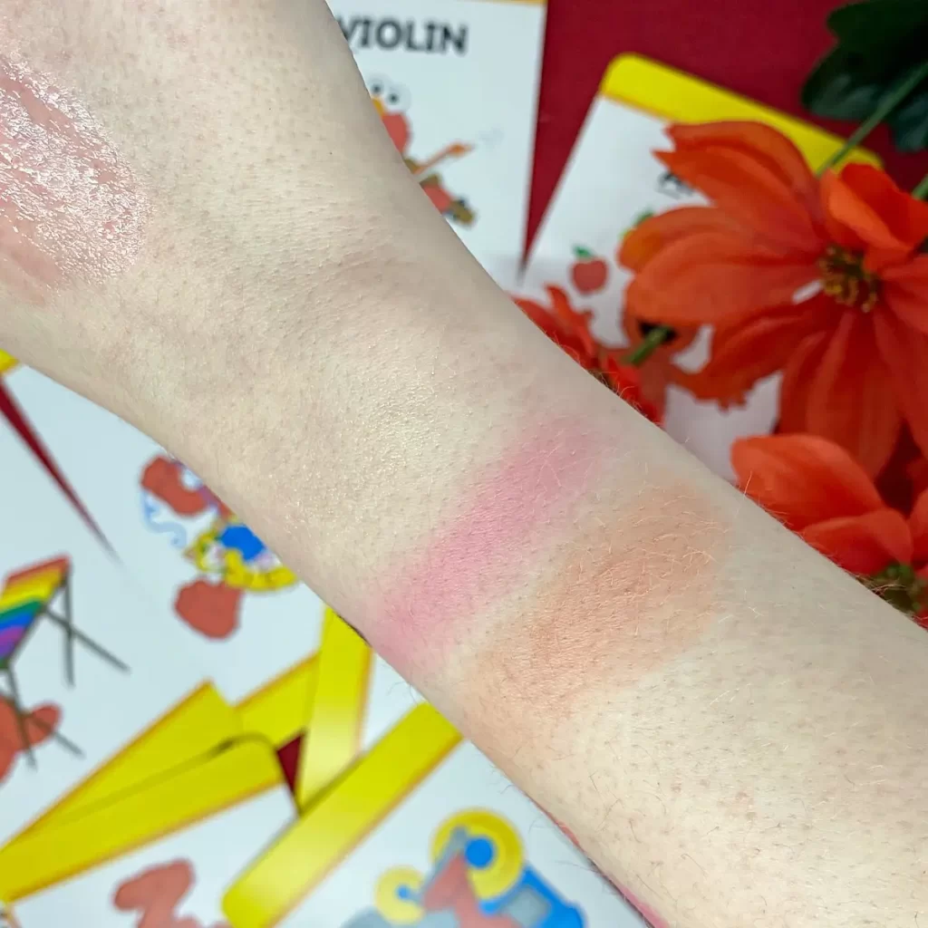 wet n wild sesame street Let's Play Together Complexion Trio in Perfect Pair swatches