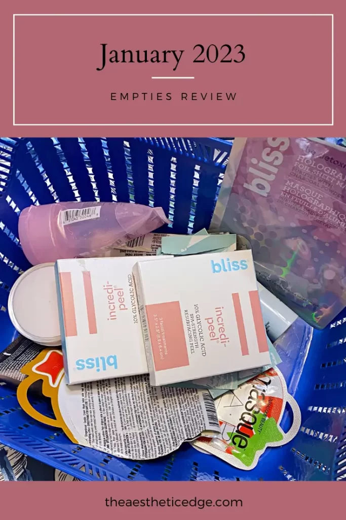 January 2023 empties review