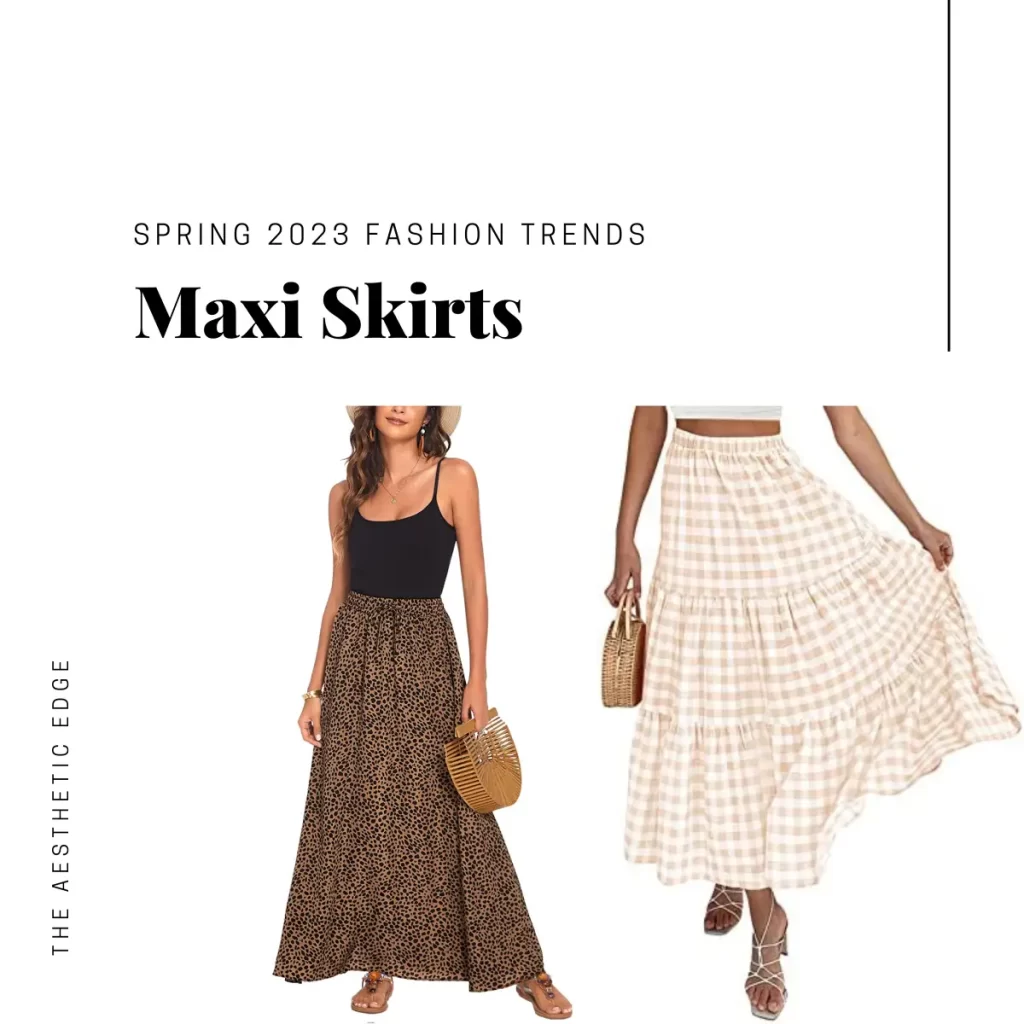 maxi skirts spring 2023 fashion trends