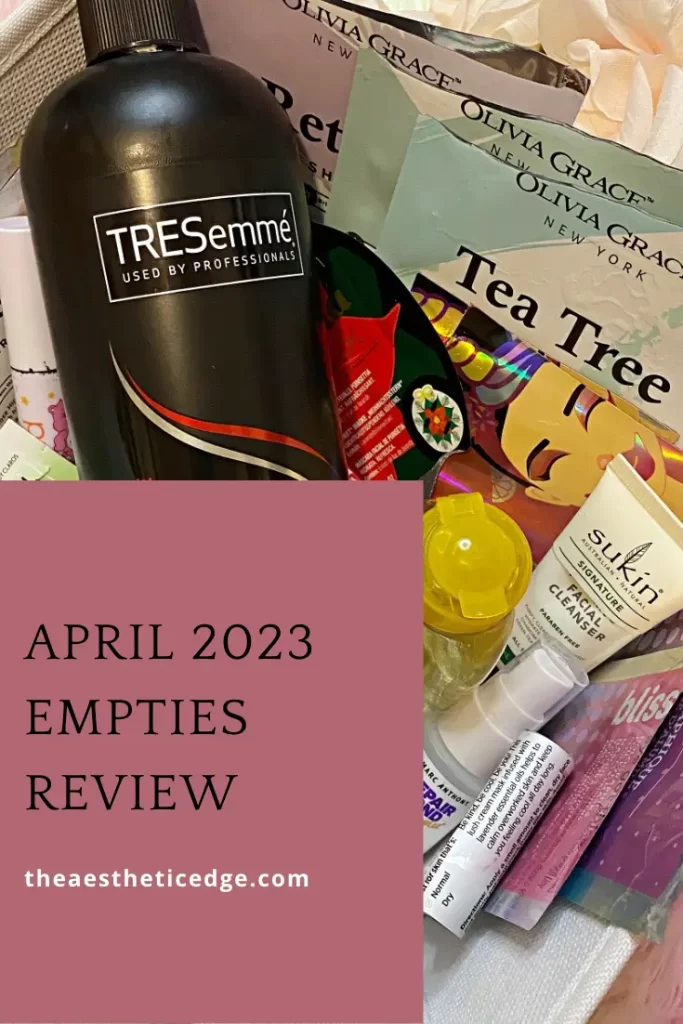 April 2023 empties review