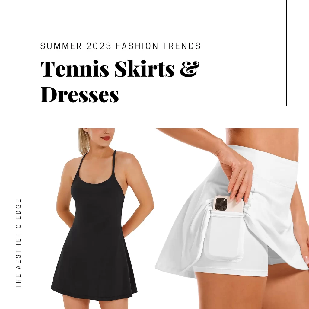 tennis skirts dresses athleisure summer 2023 fashion trends