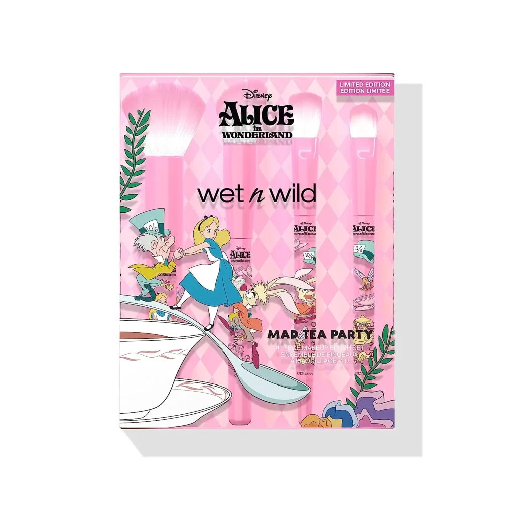 wet n wild Alice in Wonderland Tea Party 4-Piece Makeup Brush Set