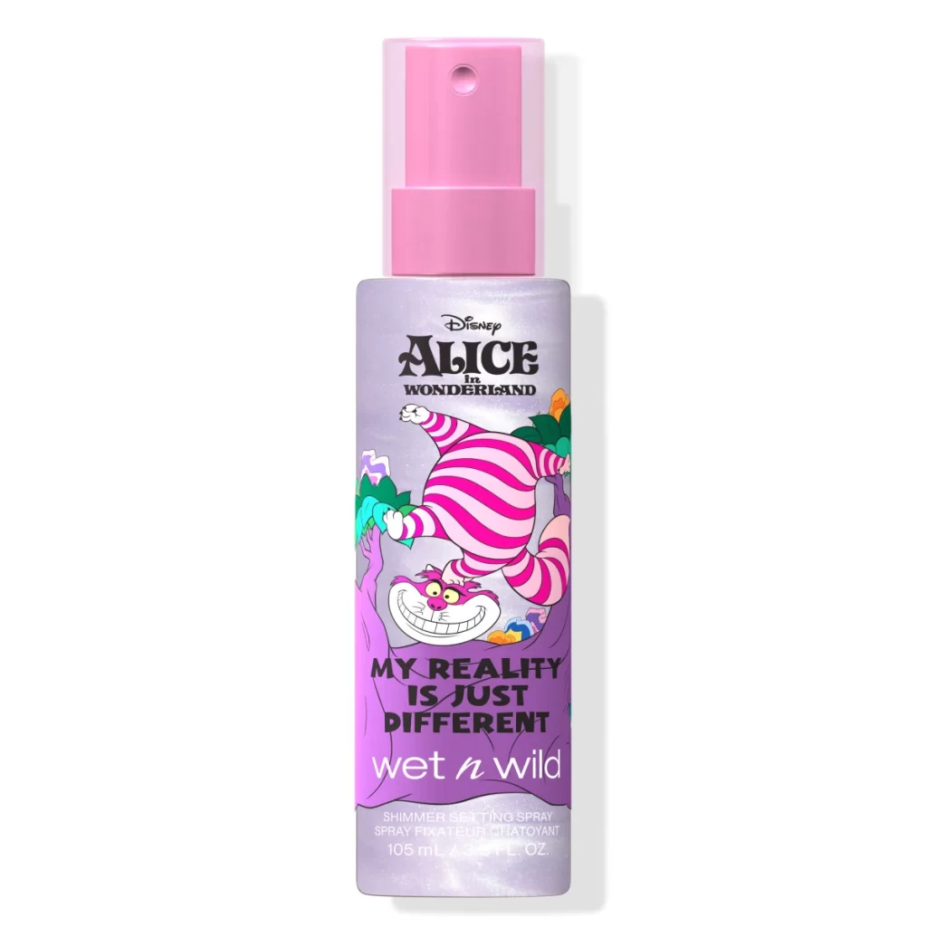 wet n wild alice in wonderland MY REALITY IS JUST DIFFERENT SHIMMER SETTING SPRAY