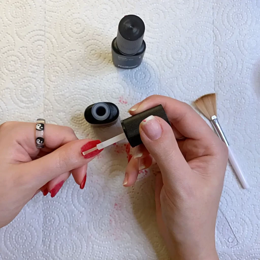 applying nailboo activator