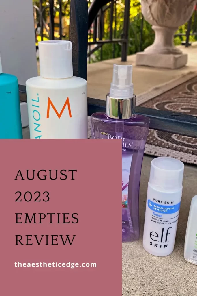 August 2023 empties review