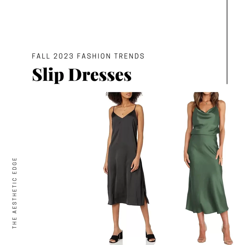 slip dresses fall 2023 fashion trends