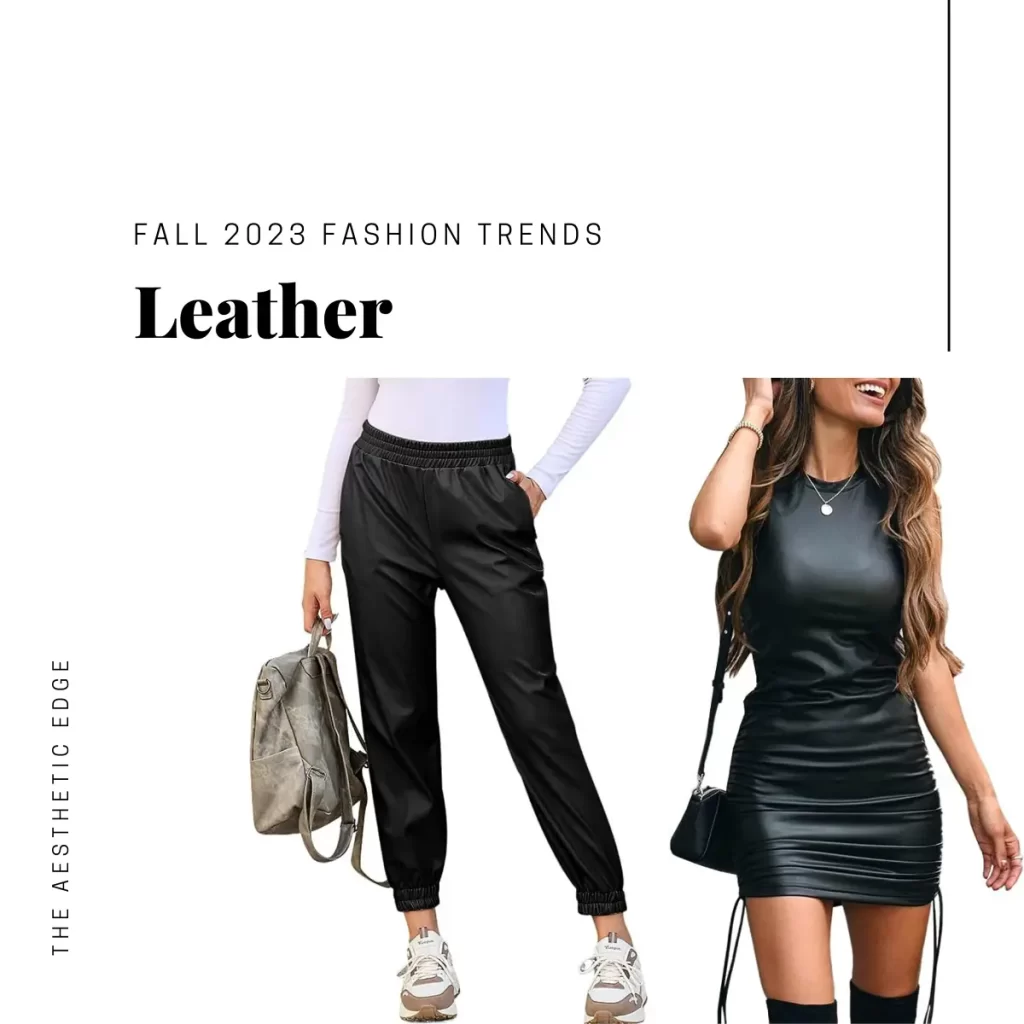 leather fall 2023 fashion trends