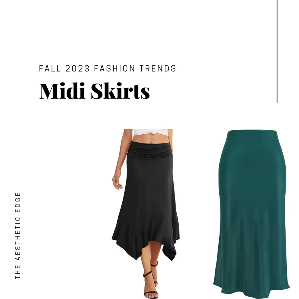 midi skirts 2023 fashion trends