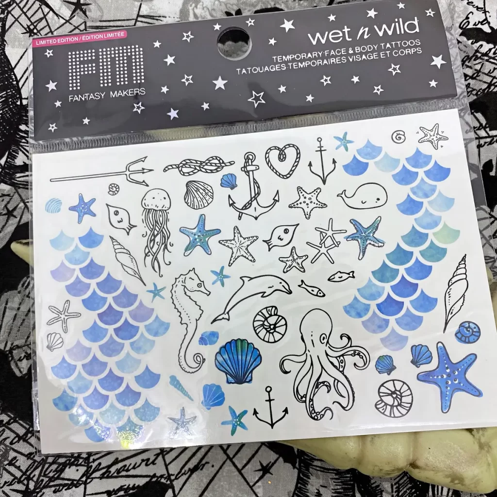 wet n wild Fantasy Makers Temporary Face & Body Tattoos mystery wave