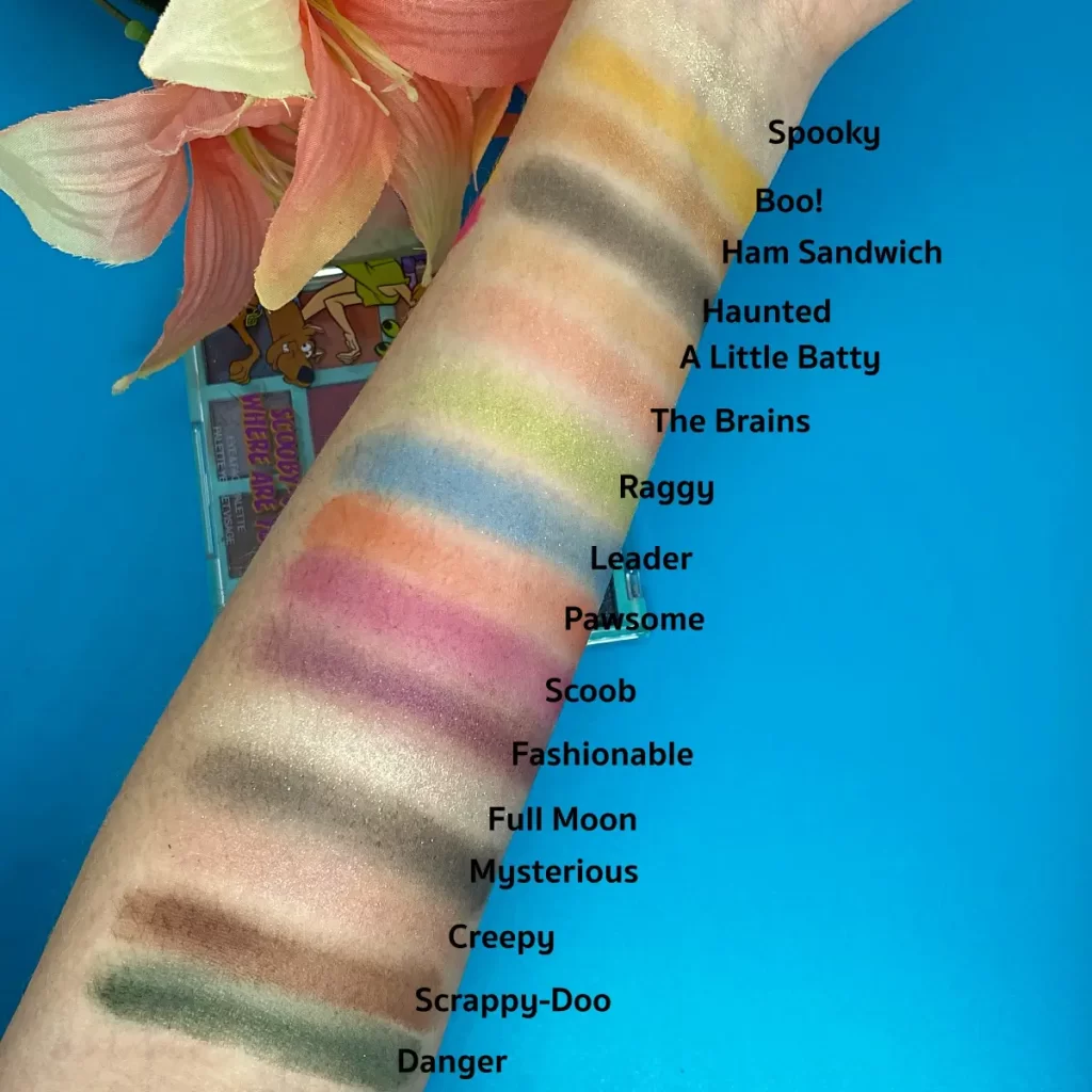 wet n wild Scooby Doo, Where Are You? Eye & Face Palette swatches