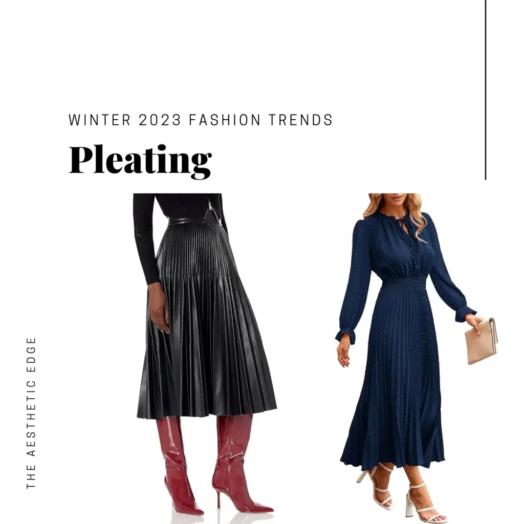 pleating 2023 fashion trends
