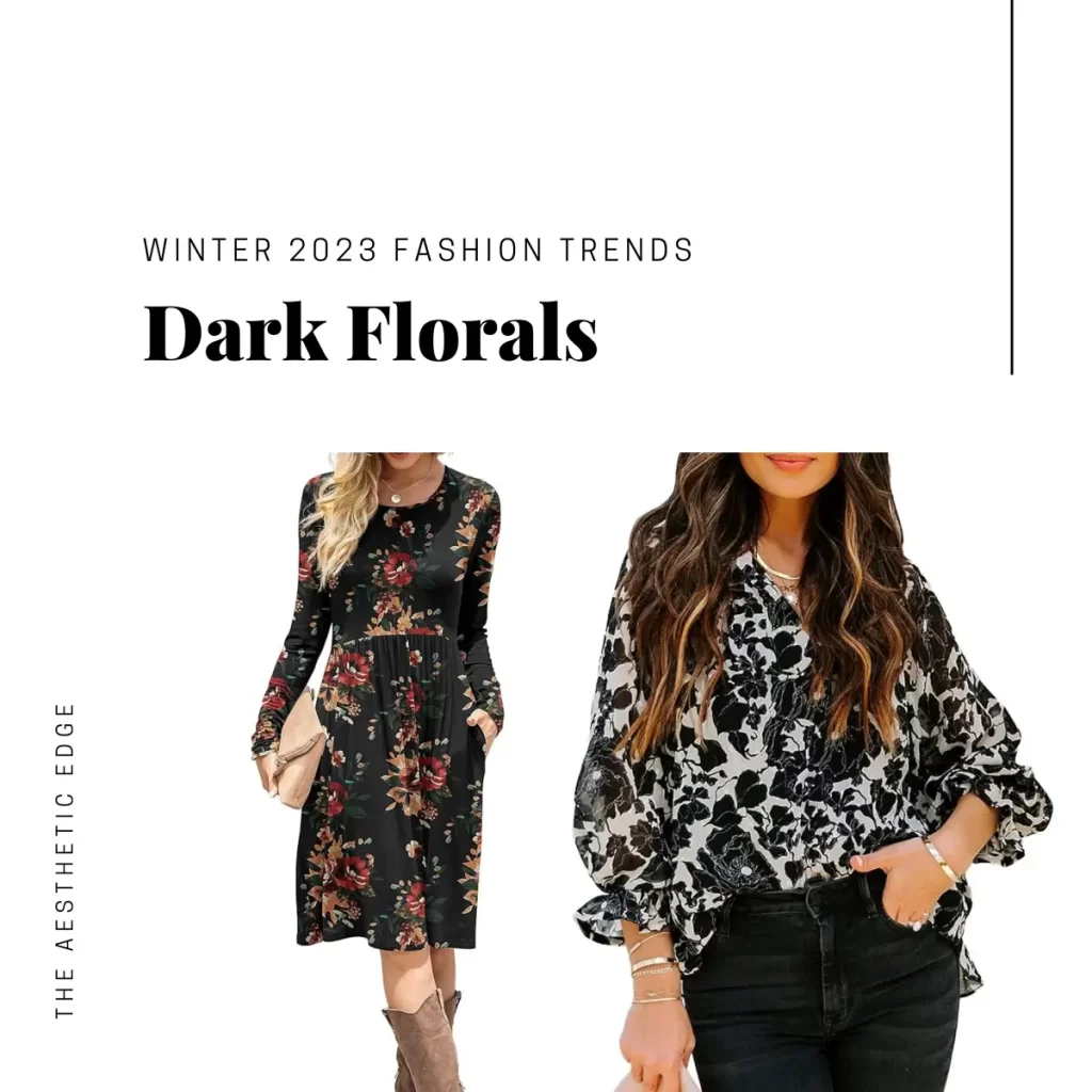 dark florals 2023 fashion trends