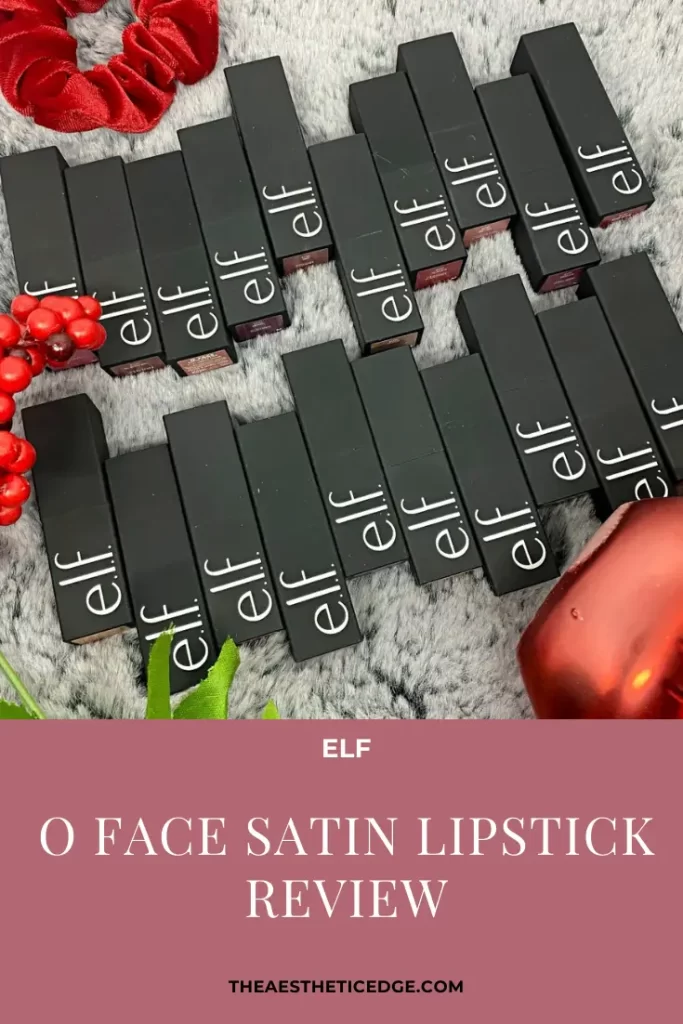 elf O FACE Satin Lipstick review
