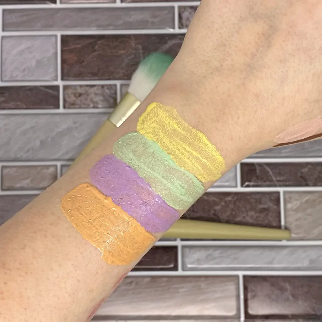 physicians formula butter glow corrector swatches
