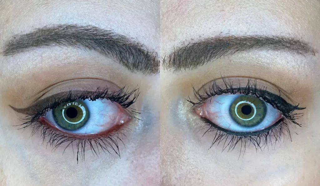 brown vs. black eyeliner