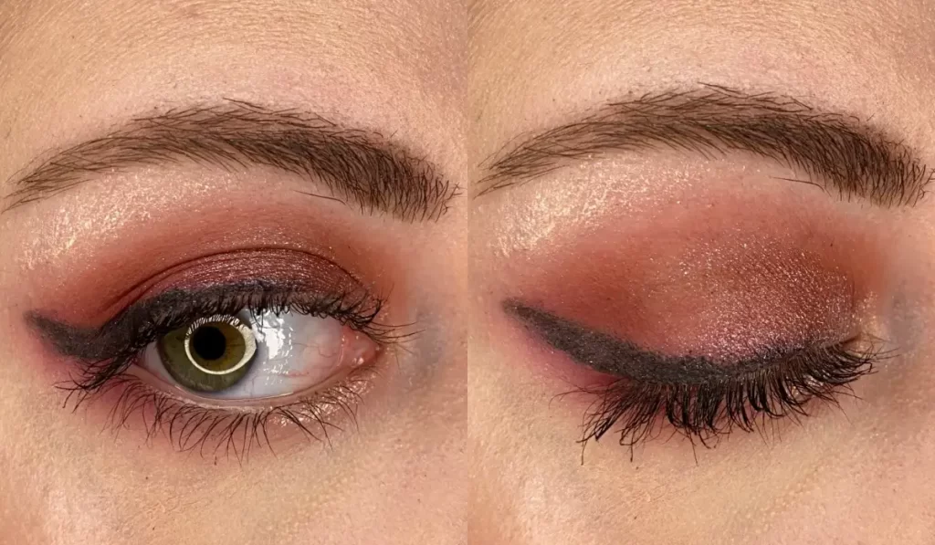 wearing wet n wild Date Or Dominate Eye & Face Palette - Perfect Date