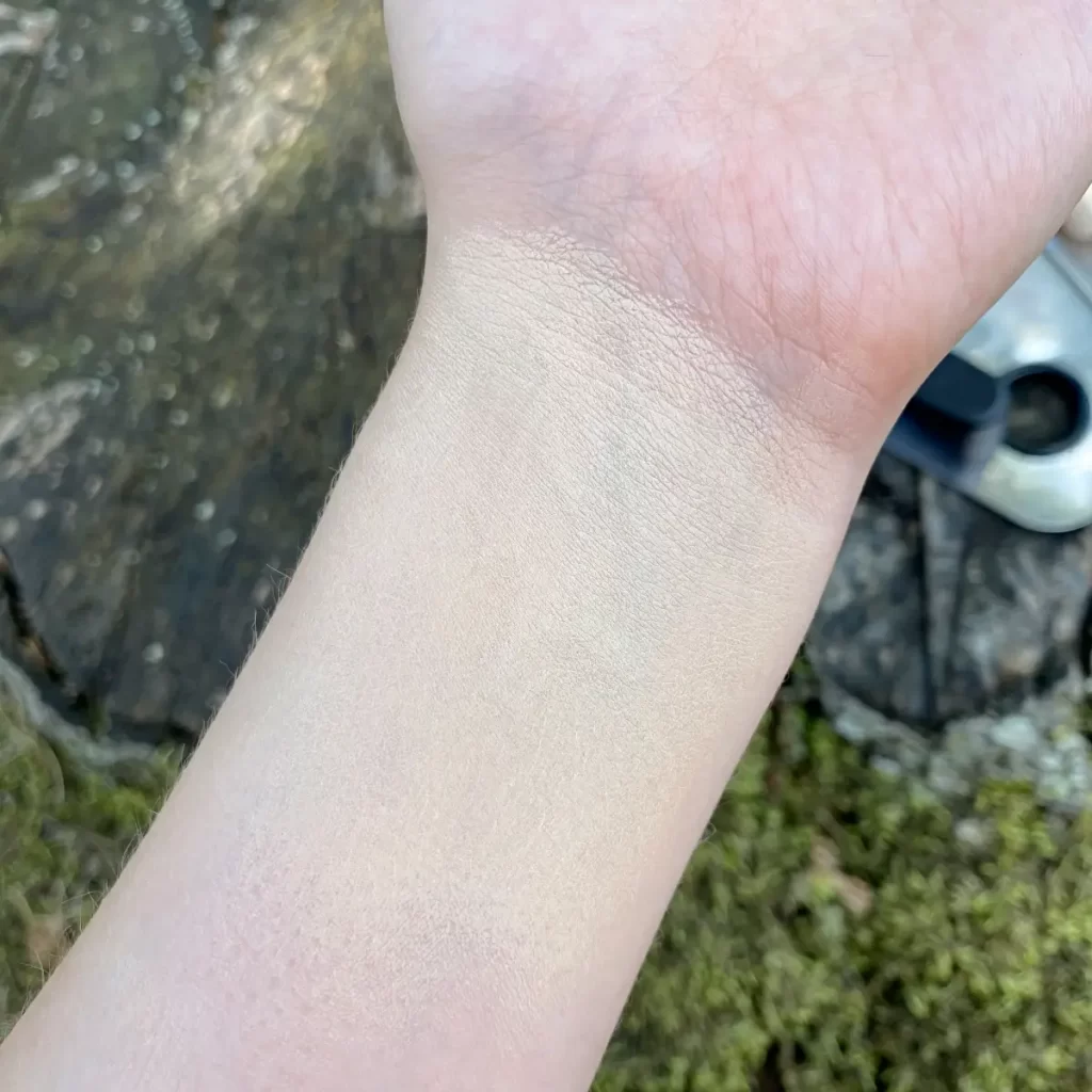 elf soft glam satin foundation swatch