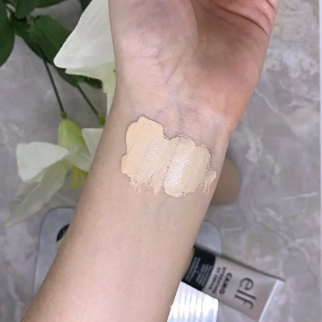 elf Camo Hydrating CC Cream swatches