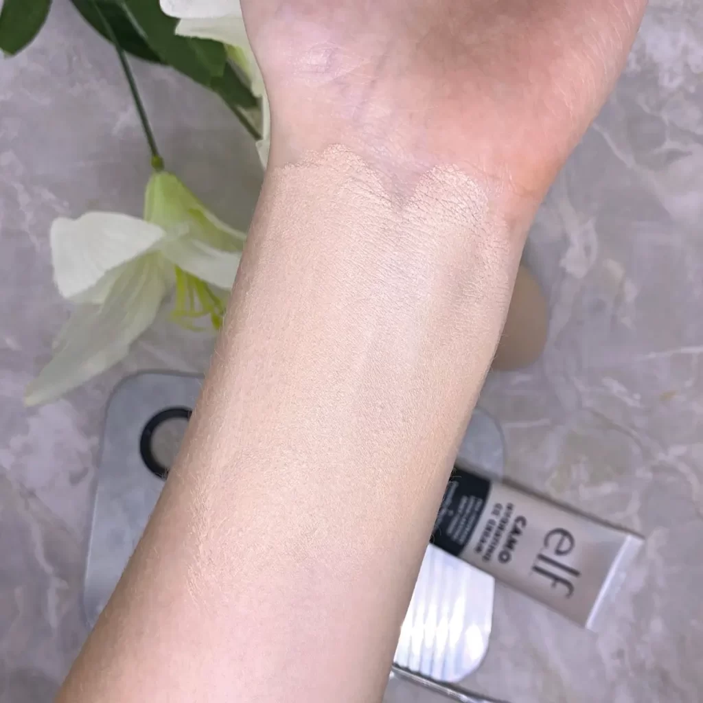 elf Camo Hydrating CC Cream swatch