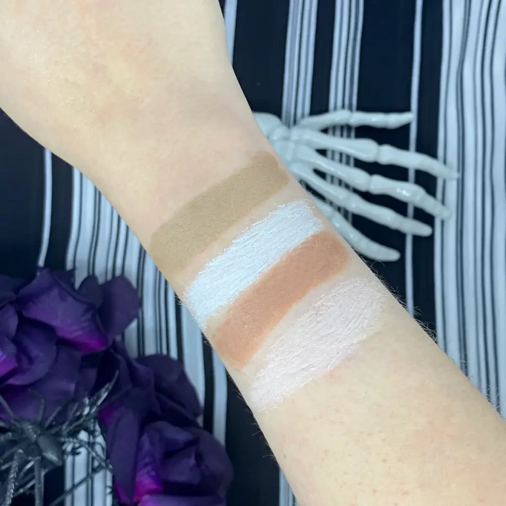 wet n wild nightmare before christmas dual ended contour stick vs original contour stick swatches