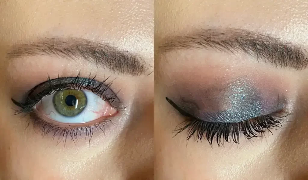 wearing wet n wild nightmre before christmas eye and face palette look