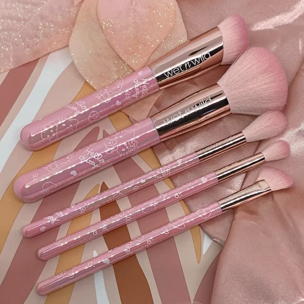 wet n wild hello kitty 5-Piece Makeup Brush Set