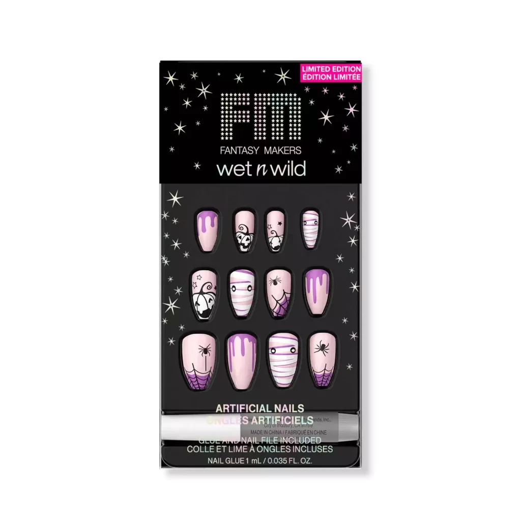 wet n wild fantasy makers artificial nails wrapped up