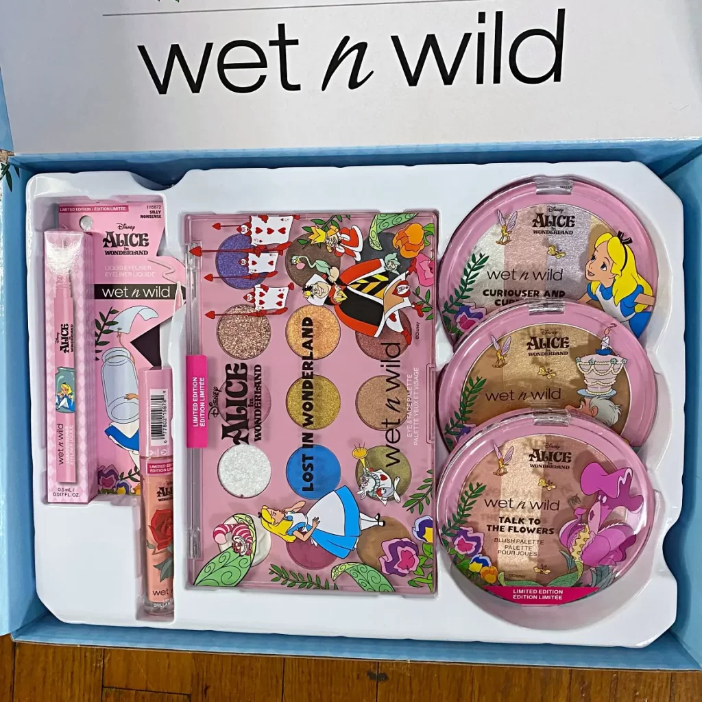 wet n wild alice in wonderland pr box