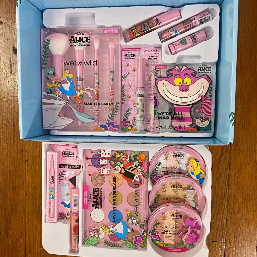 wet n wild alice in wonderland pr box