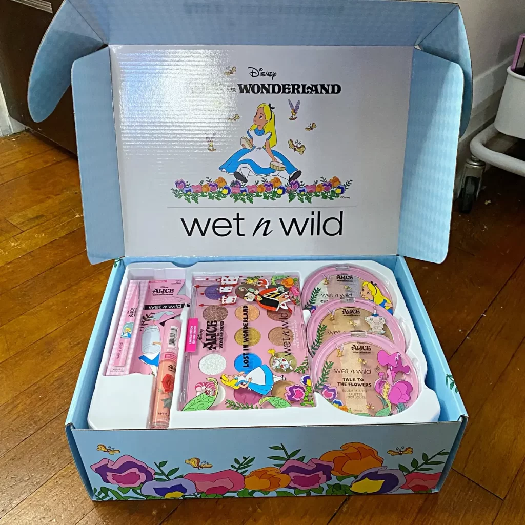 wet n wild alice in wonderland pr box