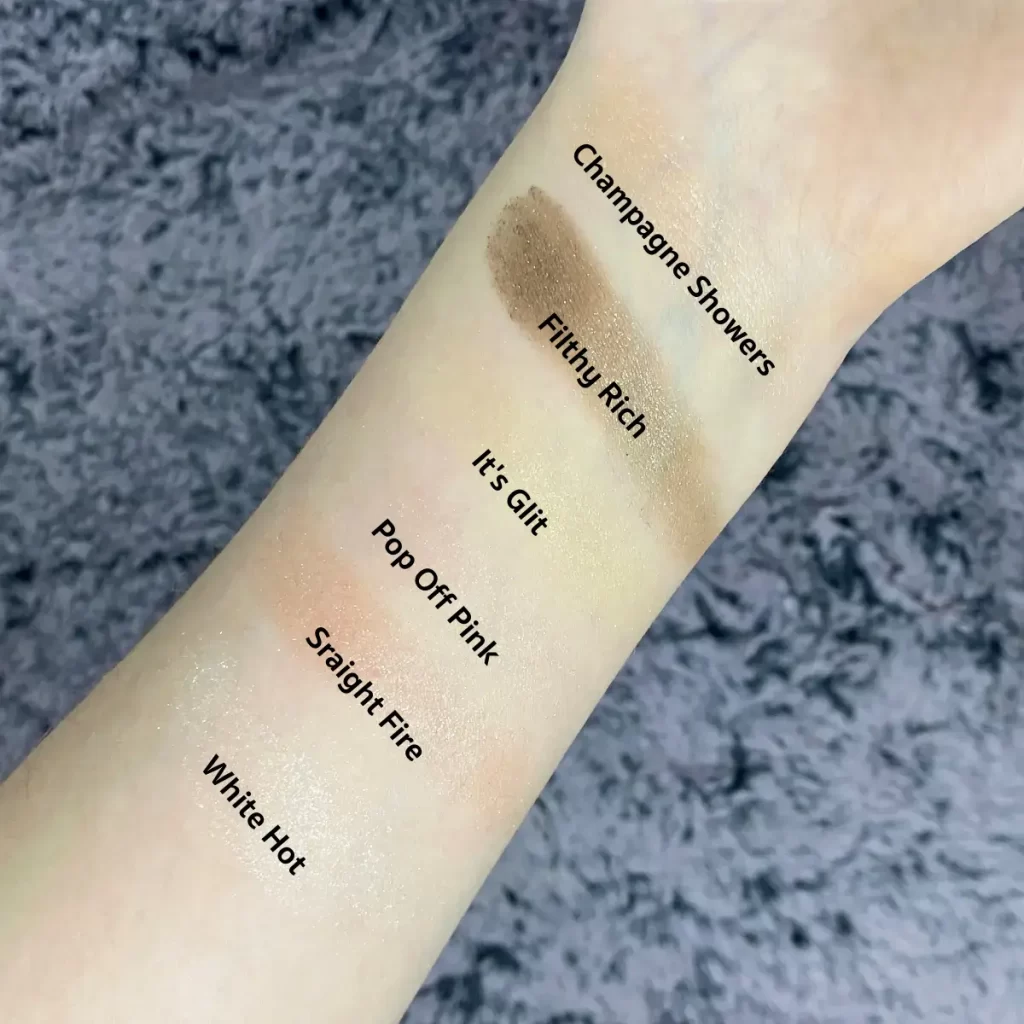 elf Fine as Fleck Glitter Eyeshadow swatches