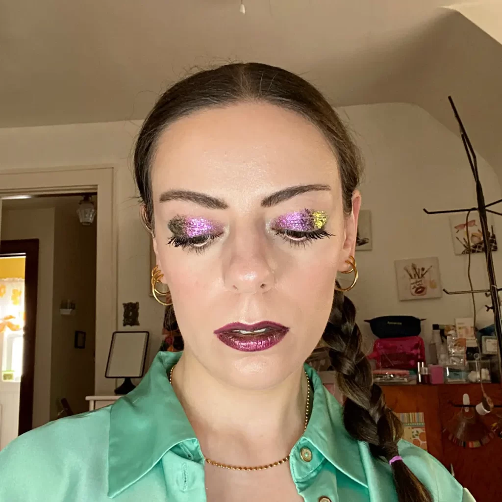 wet n wild Chameleon Chrome makeup look